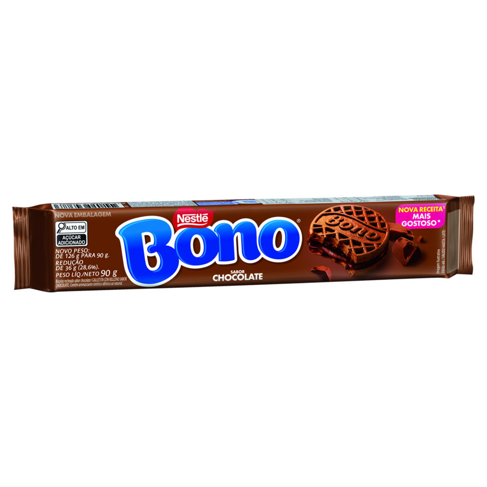 BISCOITO BONO NESTLÉ 90G - CHOCOLATE - UN | DRL Distribuidor Atacadista